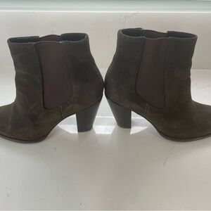Thursday Boot Co. brown suede ankle boots.